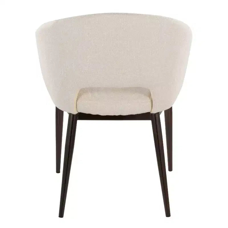 LumiSource Renee Noise Fauteuil en tissu air Cuivre Métal/Crème