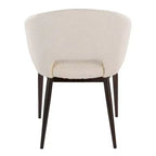 LumiSource Renee Noise Fauteuil en tissu air Cuivre Métal/Crème