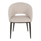 LumiSource Renee Noise Fauteuil en tissu air Cuivre Métal/Crème