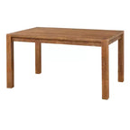 Ensemble de salle à manger Buylateral 3 pièces Verdon de style ferme moderne avec banc, couleur bois flotté