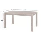 Ensemble de salle à manger Buylateral 3 pièces Verdon de style ferme moderne avec banc, couleur bois flotté