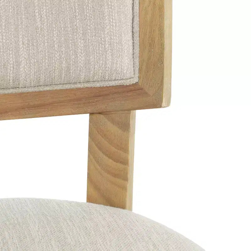 Christopher Knight Home Ezra Ensemble de salle à manger ovale extensible 5 pièces en tissu rembourré beige/fauve
