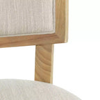 Christopher Knight Home Ezra Ensemble de salle à manger ovale extensible 5 pièces en tissu rembourré beige/fauve