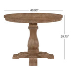 Christopher Knight Home Ezra Ensemble de salle à manger ovale extensible 5 pièces en tissu rembourré beige/fauve