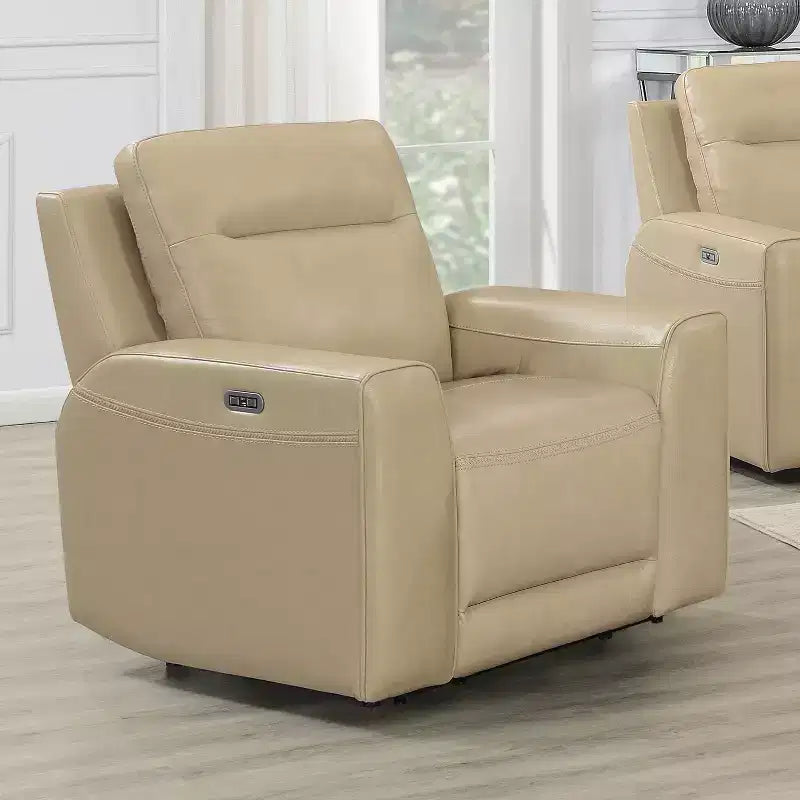 Fauteuil inclinable électrique Doncella Sable - Steve Silver Co.