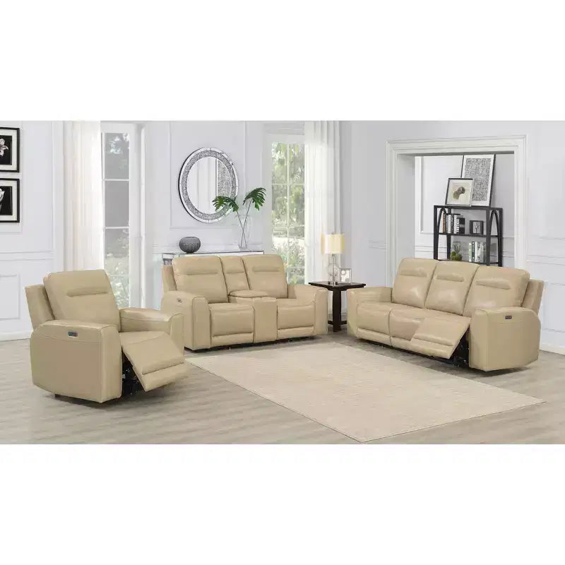 Fauteuil inclinable électrique Doncella Sable - Steve Silver Co.