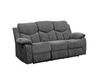 Canapé Kalen 82" en chenille grise - Acme Furniture : Fauteuil inclinable rembourré, comprend 2 oreillers décoratifs