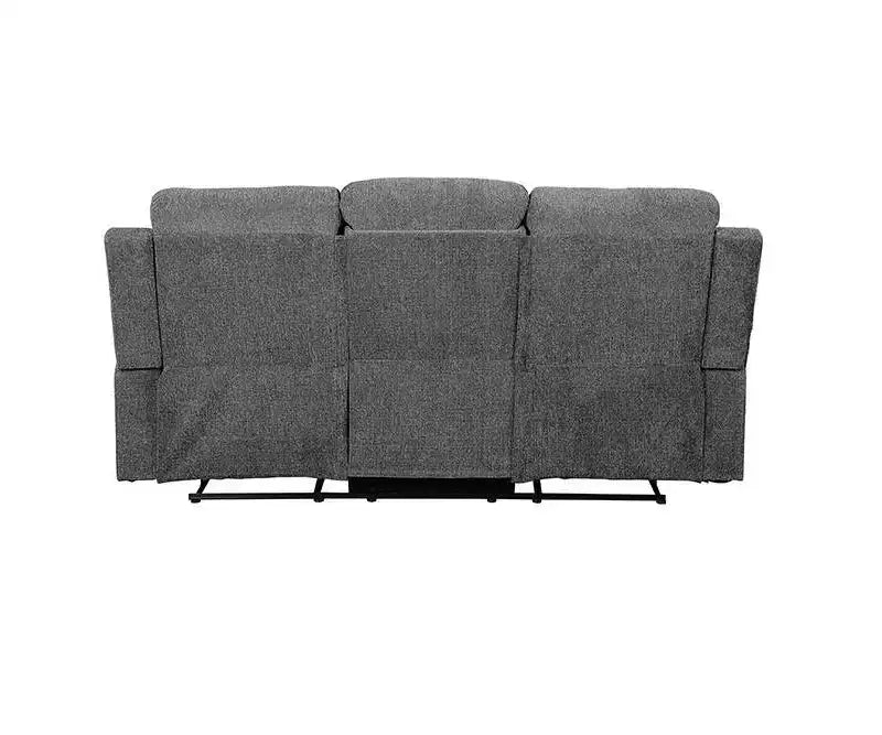 Canapé Kalen 82" en chenille grise - Acme Furniture : Fauteuil inclinable rembourré, comprend 2 oreillers décoratifs