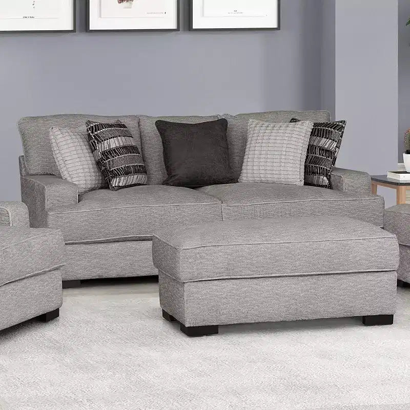 HOMES: Inside + Out Trikwin 96 po, coussin d'assise en T beige, gris