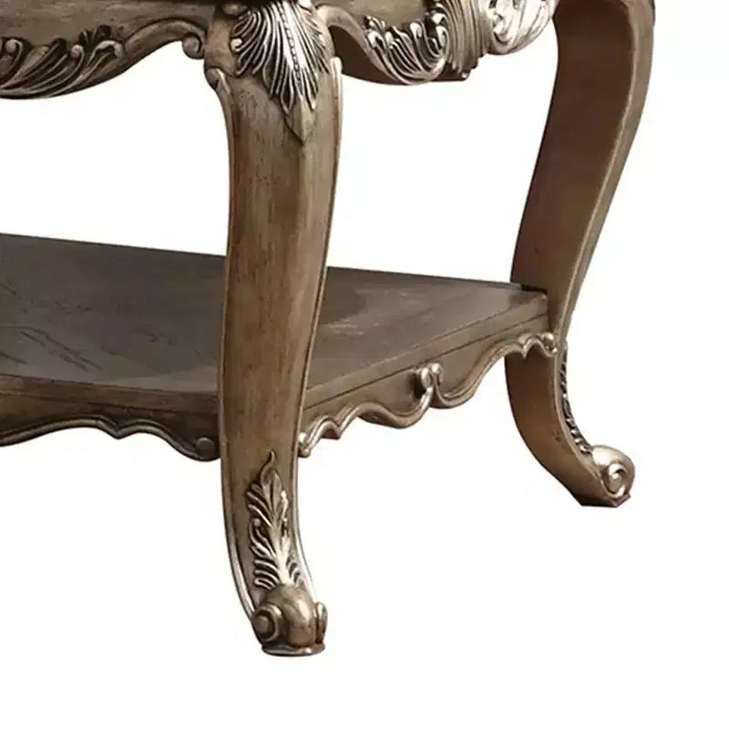 Table d'appoint Ragenardus Acme Furniture, finition chêne vintage