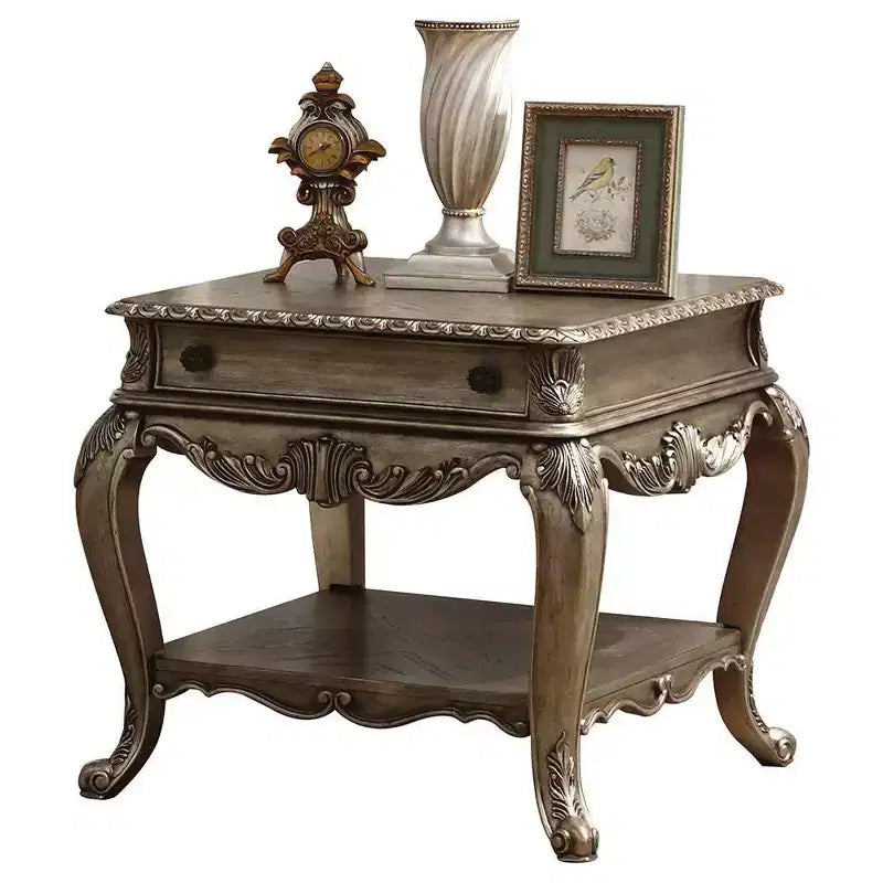 Table d'appoint Ragenardus Acme Furniture, finition chêne vintage