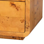 bali & pari Netra Commode 6 Tiroirs en Bois de Ronce Clair Mappa Burl
