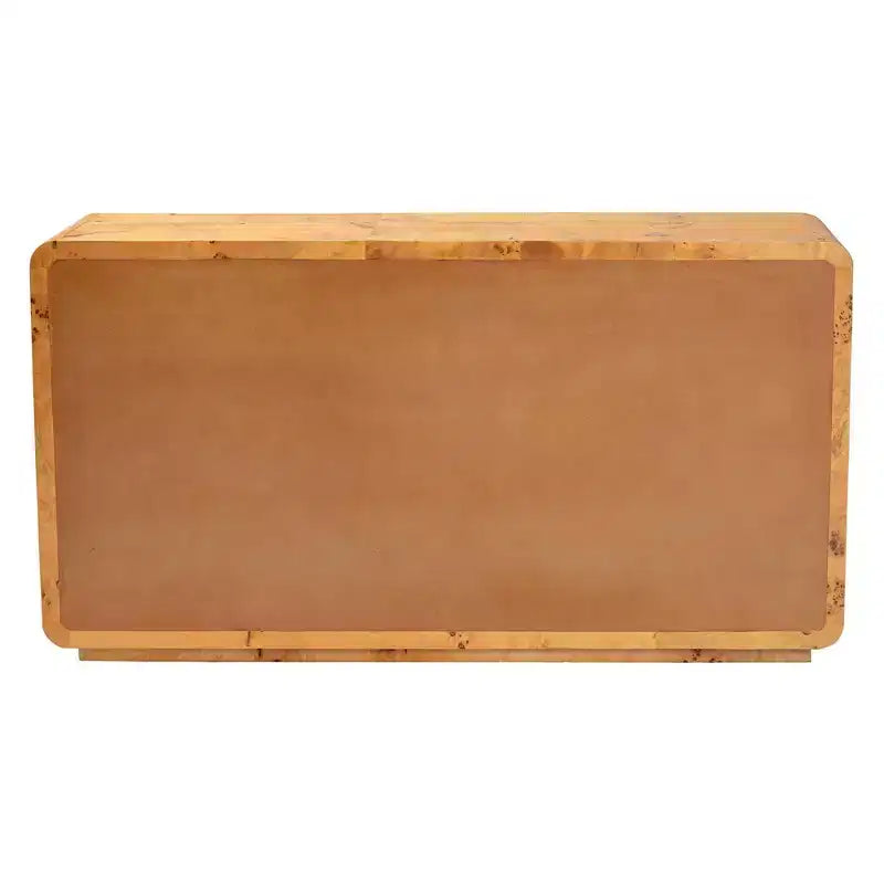 bali & pari Netra Commode 6 Tiroirs en Bois de Ronce Clair Mappa Burl