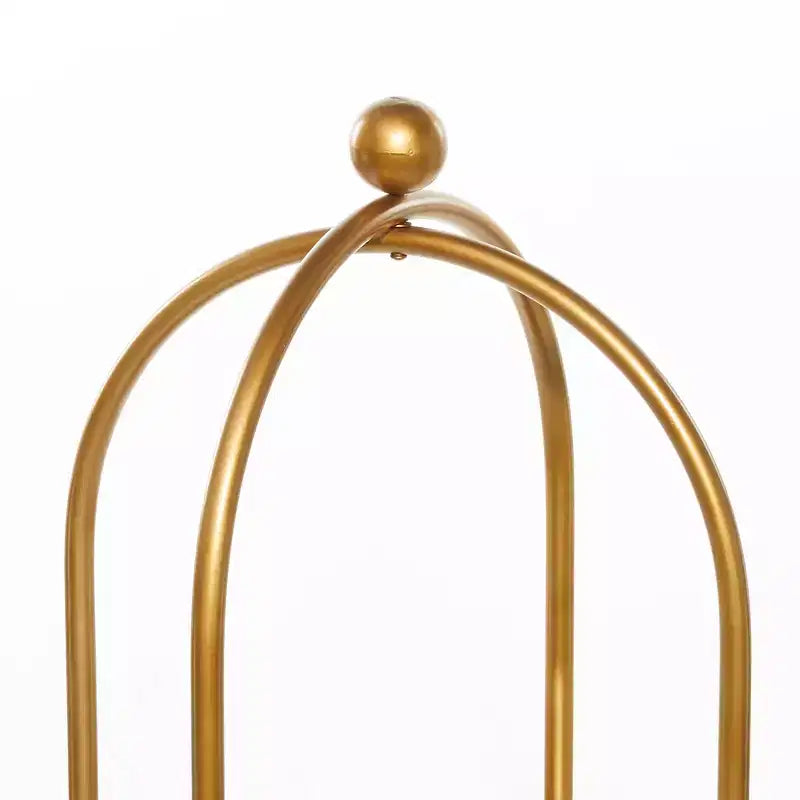 Olivia & May Étagère en métal doré Glam : Rangement de luxe, Aucun assemblage requis, Bibliothèque à 2 niveaux