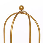 Olivia & May Étagère en métal doré Glam : Rangement de luxe, Aucun assemblage requis, Bibliothèque à 2 niveaux