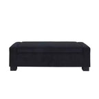 Christopher Knight Home Olivia Indoor Upholstered Modern Storage Ottoman Midnight Blue