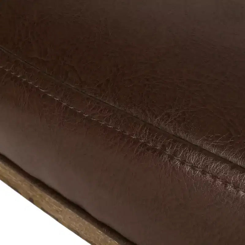 Chaise de bureau pivotante Coulee contemporaine en tissu à dossier roulé, brun foncé/naturel – Christopher Knight Home : Ergonomique, hauteur réglable