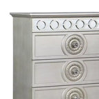 Tiroir de rangement décoratif Varian de 31 po, finition argent et miroir - Acme Furniture