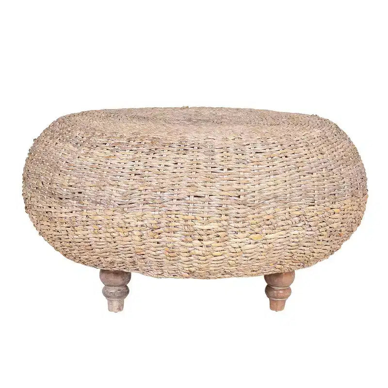 Table basse ronde East at Main Borneo, couleur havane