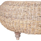 Table basse ronde East at Main Borneo, couleur havane