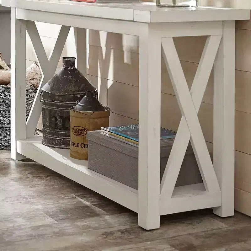 Console de style bord de mer – Blanc cassé – Home Styles