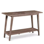 Milani Rectangle Sofa Table Natural - Steve Silver Co.: Mango Wood, Entryway, Fixed Shelf