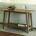 Console rectangulaire Milani Natural - Steve Silver Co. : Bois de manguier, Entrée, Étagère fixe