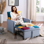 Aukfa Sleeper Chair Bed Convertible Single Sofa Chair with Pillow