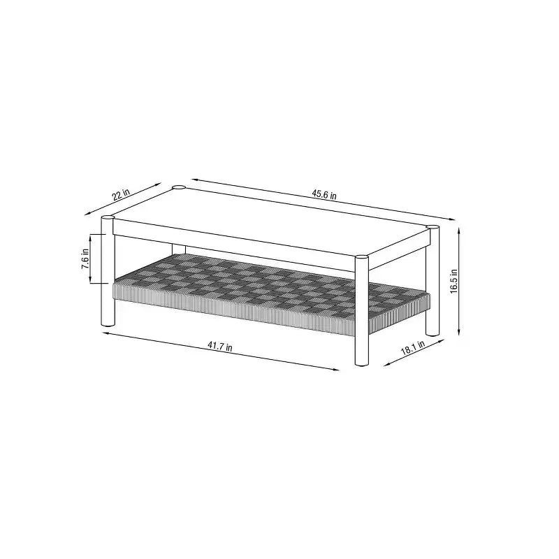 Table basse à pieds tourillons - Hearth & Hand™ avec Magnolia