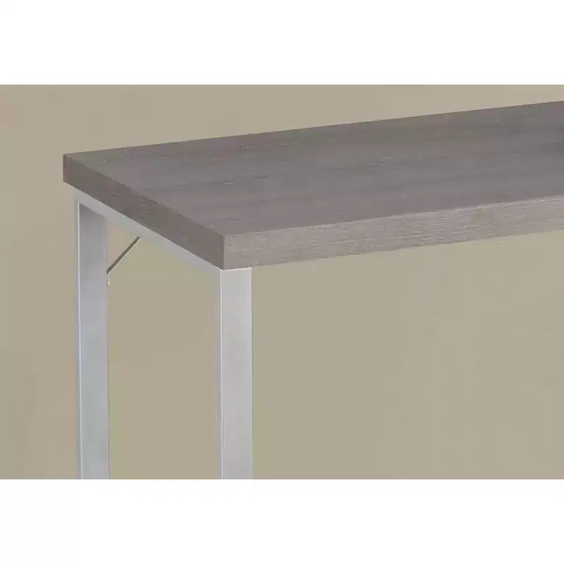 Contemporary Silver Metal Computer Desk - EveryRoom