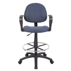 Tabouret de dessinateur avec repose-pieds et accoudoirs boucles - Boss Office Products