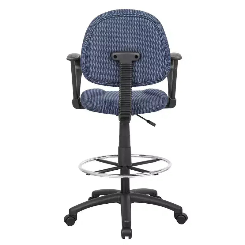 Tabouret de dessinateur avec repose-pieds et accoudoirs boucles - Boss Office Products