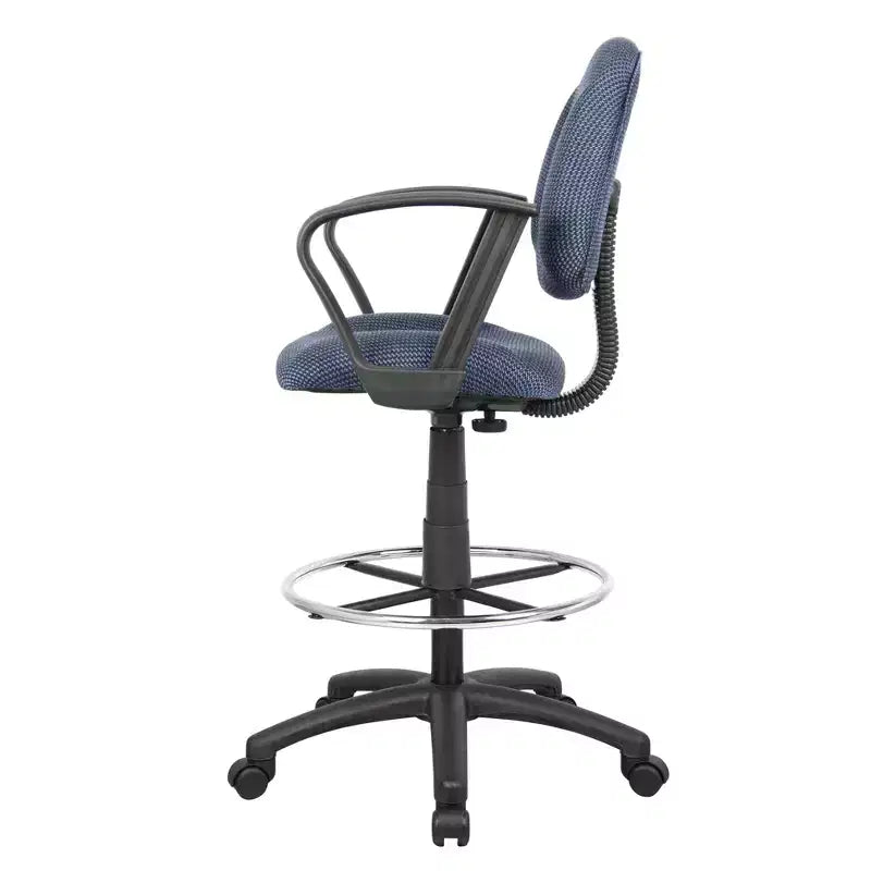 Tabouret de dessinateur avec repose-pieds et accoudoirs boucles - Boss Office Products