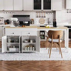 Abner Kitchen Island with Extendable Dining Table