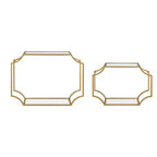 Lot de 2 étagères murales en métal Ciel Modern Glam – Kate & Laurel All Things Decor