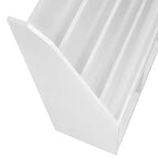 Étagère à livres et meuble de rangement pour jouets RiverRidge Kids avec 4 casiers à livres et 2 compartiments, blanc avec 2 bacs en tissu