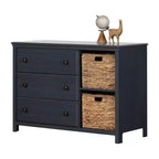 Commode 3 tiroirs avec paniers Cotton Candy - South Shore
