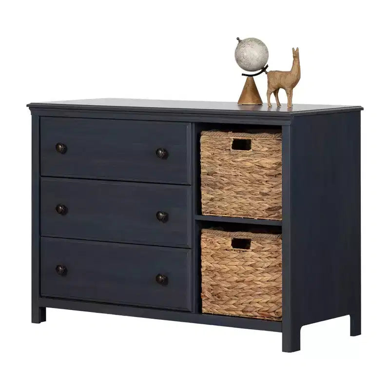 Commode 3 tiroirs avec paniers Cotton Candy - South Shore
