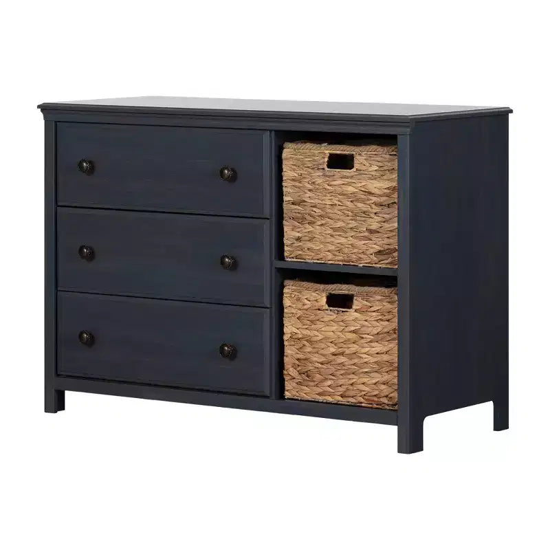 Commode 3 tiroirs avec paniers Cotton Candy - South Shore