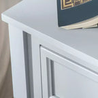 Table d'appoint HOMCOM, table de canapé avec tiroir de rangement et étagère inférieure pour salon, gris