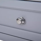 Table d'appoint HOMCOM, table de canapé avec tiroir de rangement et étagère inférieure pour salon, gris