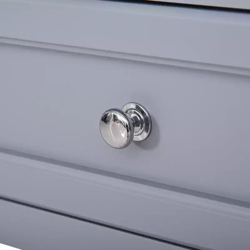 Table d'appoint HOMCOM, table de canapé avec tiroir de rangement et étagère inférieure pour salon, gris