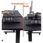Rehausseur de moniteur de bureau assis-debout à hauteur réglable AirRise de Stand Up Desk Store