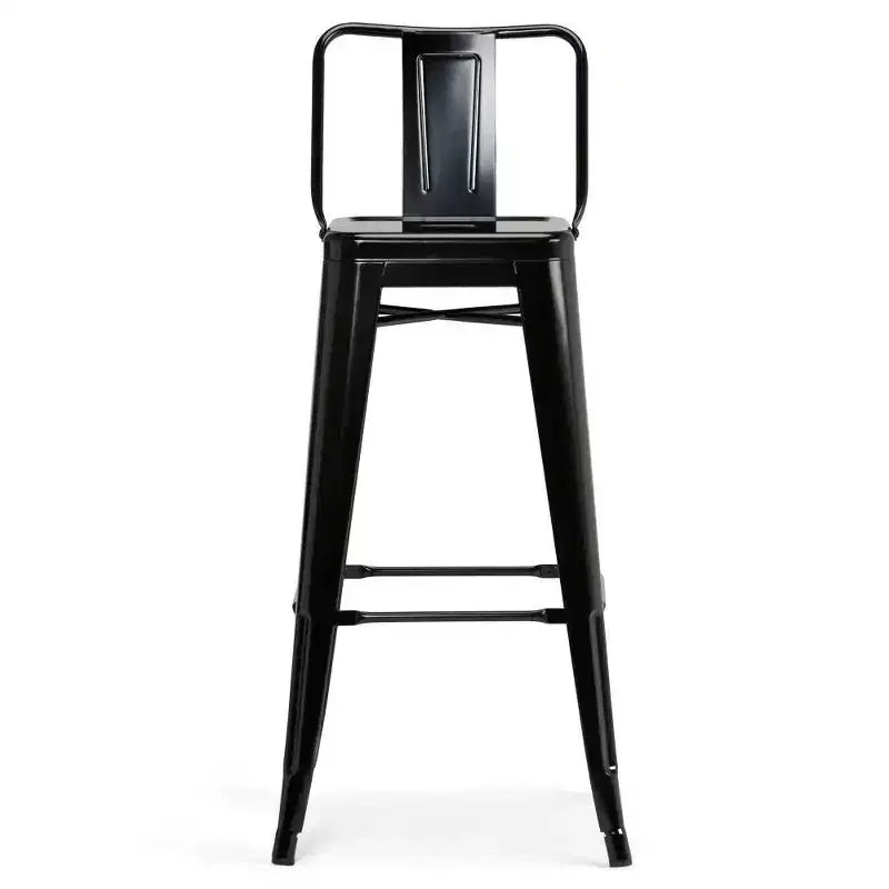 Lot de 4 tabourets de bar Josephine en métal hauteur comptoir - WyndenHall