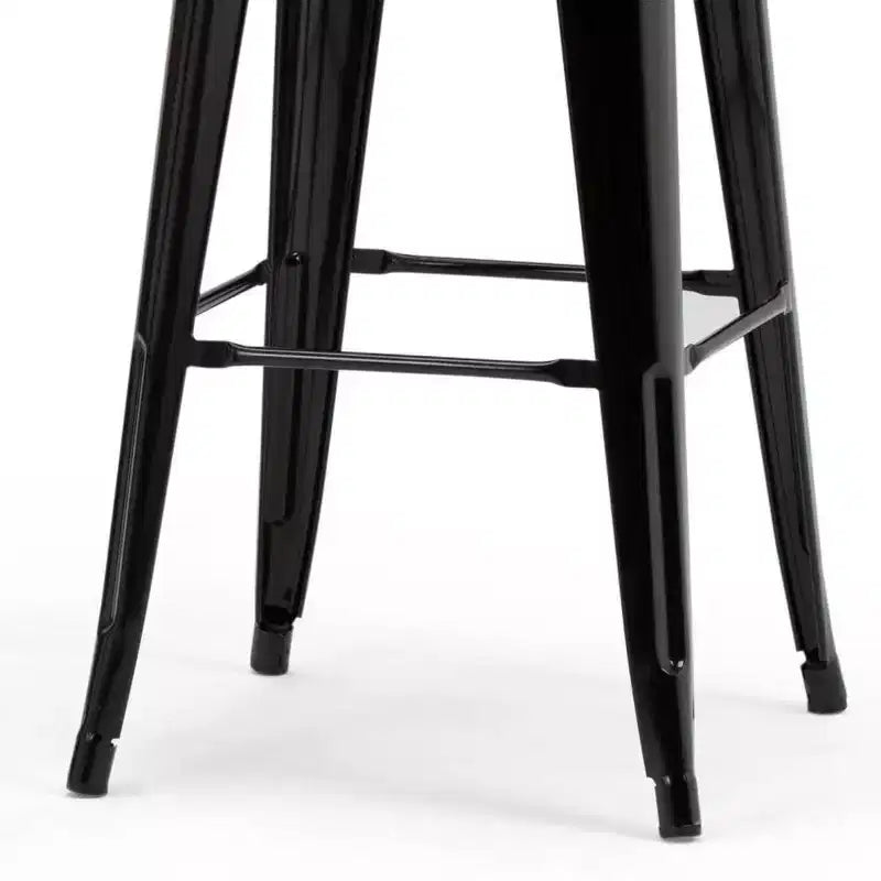 Lot de 4 tabourets de bar Josephine en métal hauteur comptoir - WyndenHall