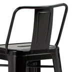 Lot de 4 tabourets de bar Josephine en métal hauteur comptoir - WyndenHall