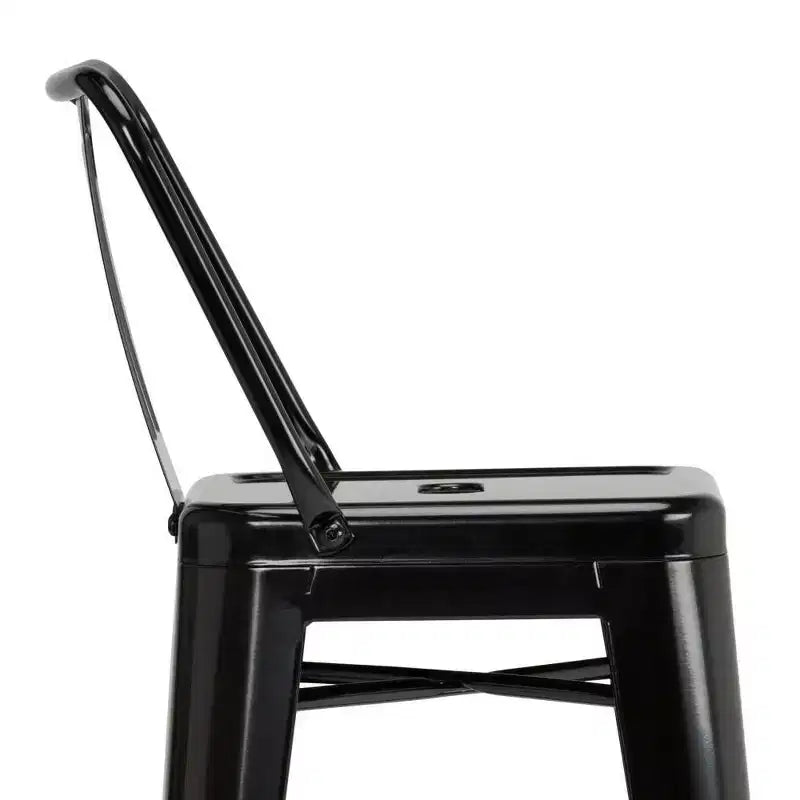 Lot de 4 tabourets de bar Josephine en métal hauteur comptoir - WyndenHall