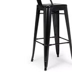 Lot de 4 tabourets de bar Josephine en métal hauteur comptoir - WyndenHall