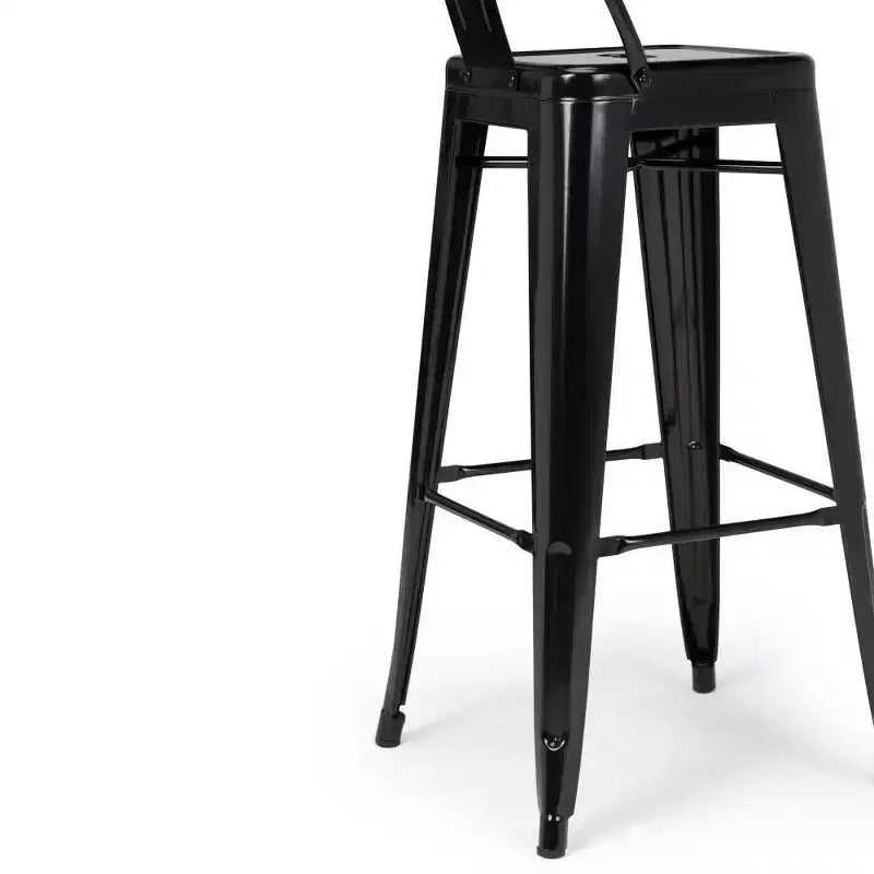 Lot de 4 tabourets de bar Josephine en métal hauteur comptoir - WyndenHall
