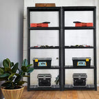 Costway Lot de 2 étagères ventilées à 5 niveaux, 7,5 kg, autoportantes, multifonctionnelles